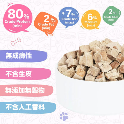 ZAZAPET -低溫凍乾鴨肝粒 寵貓狗小食 補充鐵質 0添加 50g