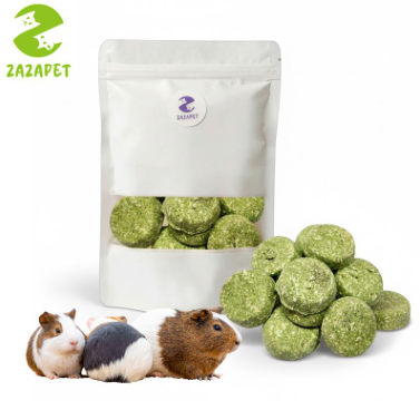 ZAZAPET - [12 pcs/bag] Round Timothy Hay Cakes for Rabbits, Hamsters, Syrian Hamsters, Fancy Rats, Guinea Pigs, Rodent Chewing Snacks, Nutritional Food