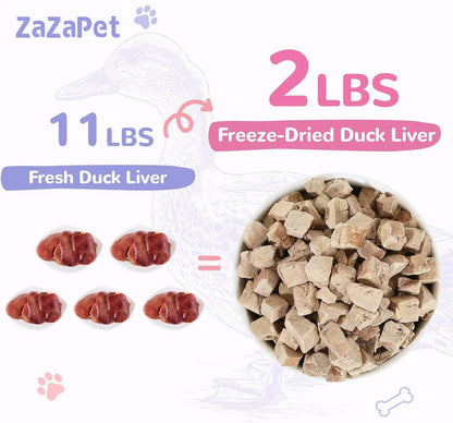 ZAZAPET -低溫凍乾鴨肝粒 寵貓狗小食 補充鐵質 0添加 50g