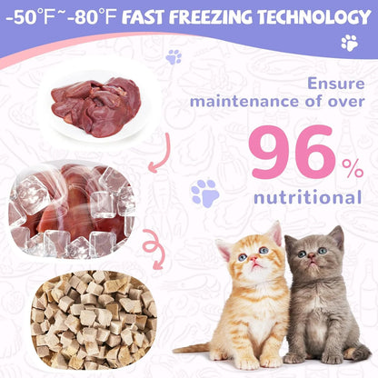 ZAZAPET -低溫凍乾鴨肝粒 寵貓狗小食 補充鐵質 0添加 50g