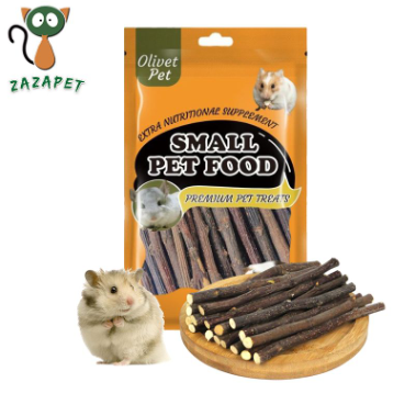 Apple Wood Sticks for Hamsters, Bears (Syrian Hamsters), Chinchillas, Rabbits, Fancy Rats, and Guinea Pigs, Chewing Twigs, 50g/pack
