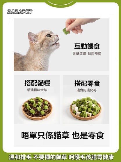ZAZAPET - 鮮製貓草凍乾粒 貓咪化毛排毛球片  500g